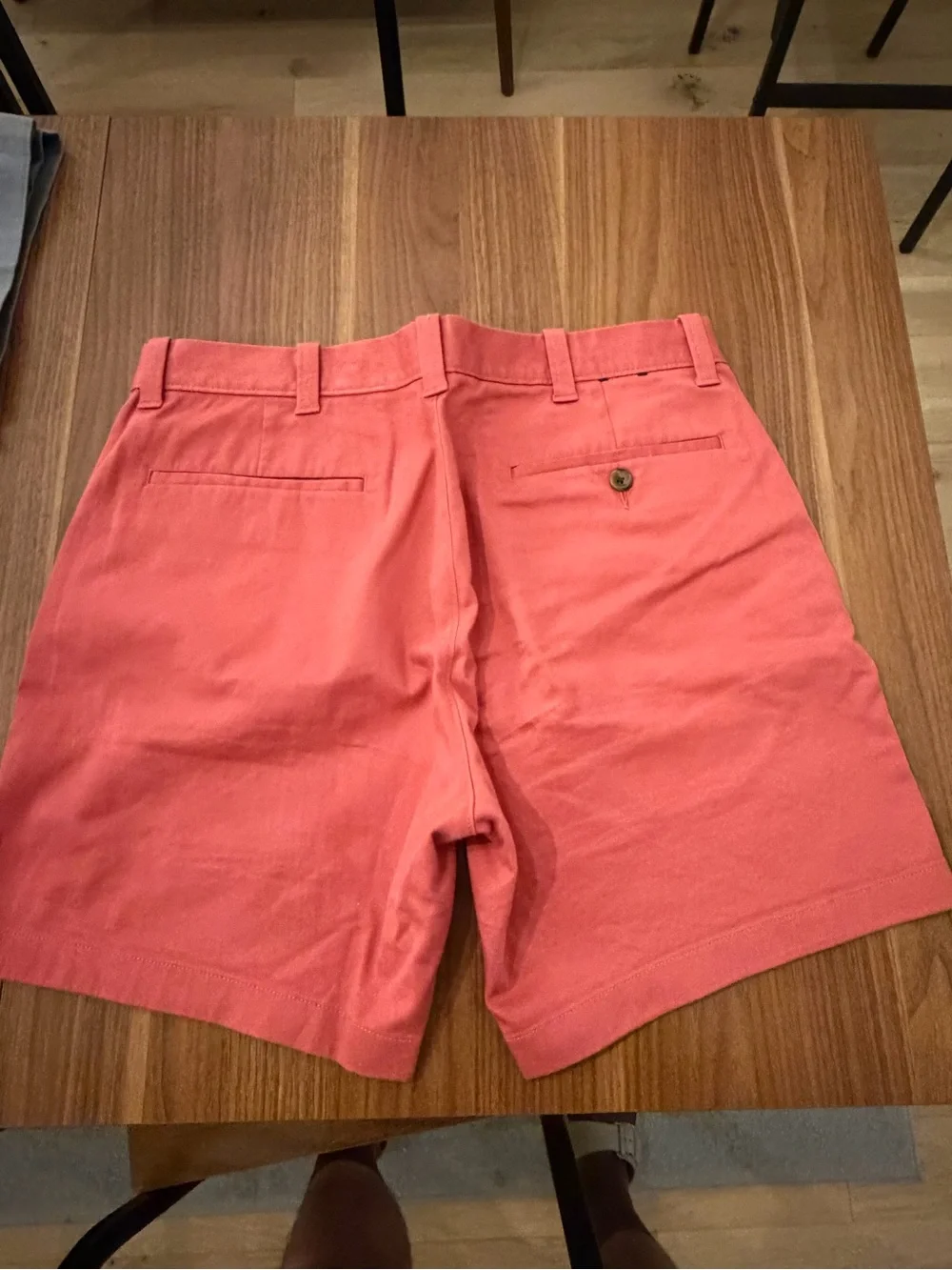 J. Crew Men's Coral Flat-Front Chino Shorts